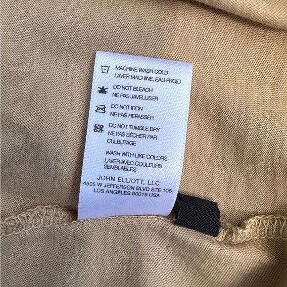 John Elliott Women's Supima Asymmetrical Tee - Picture 10 of 10